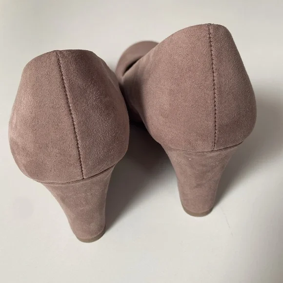 Dexflex Comfort wedge faux suede shoes NWOT size 7 - fabric upper - Picture 4 of 7